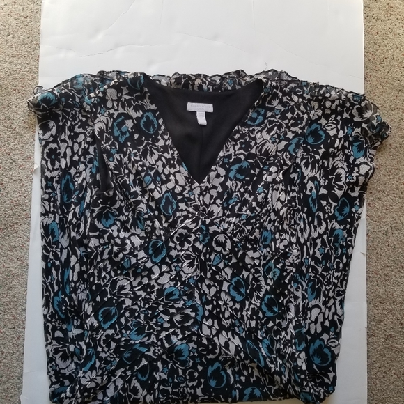 Charter Club silk lined dress floral - Picture 3 of 9